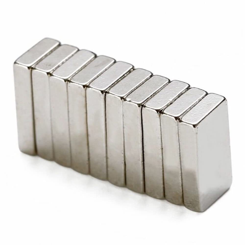 10Pcs Strong Neodymium Magnets, Rare Earth Magnet, 12x6x3mm Rectangular Bar Magnet For Arts Crafts Hobbies Whiteboard Fridge and Office
