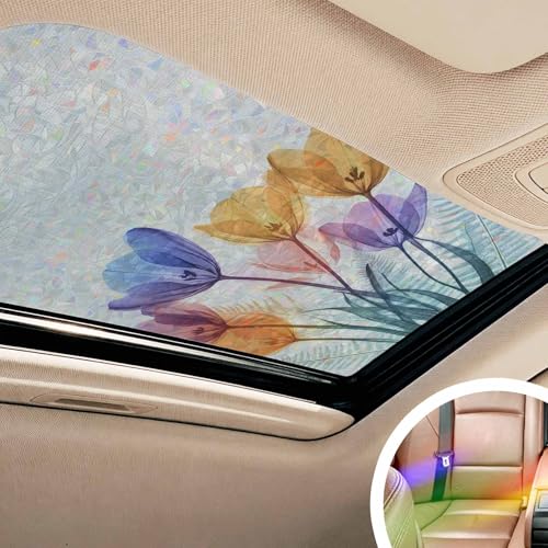 Película decorativa para ventana Rainbow privacidad 19.6"x39.3" miniatura 2