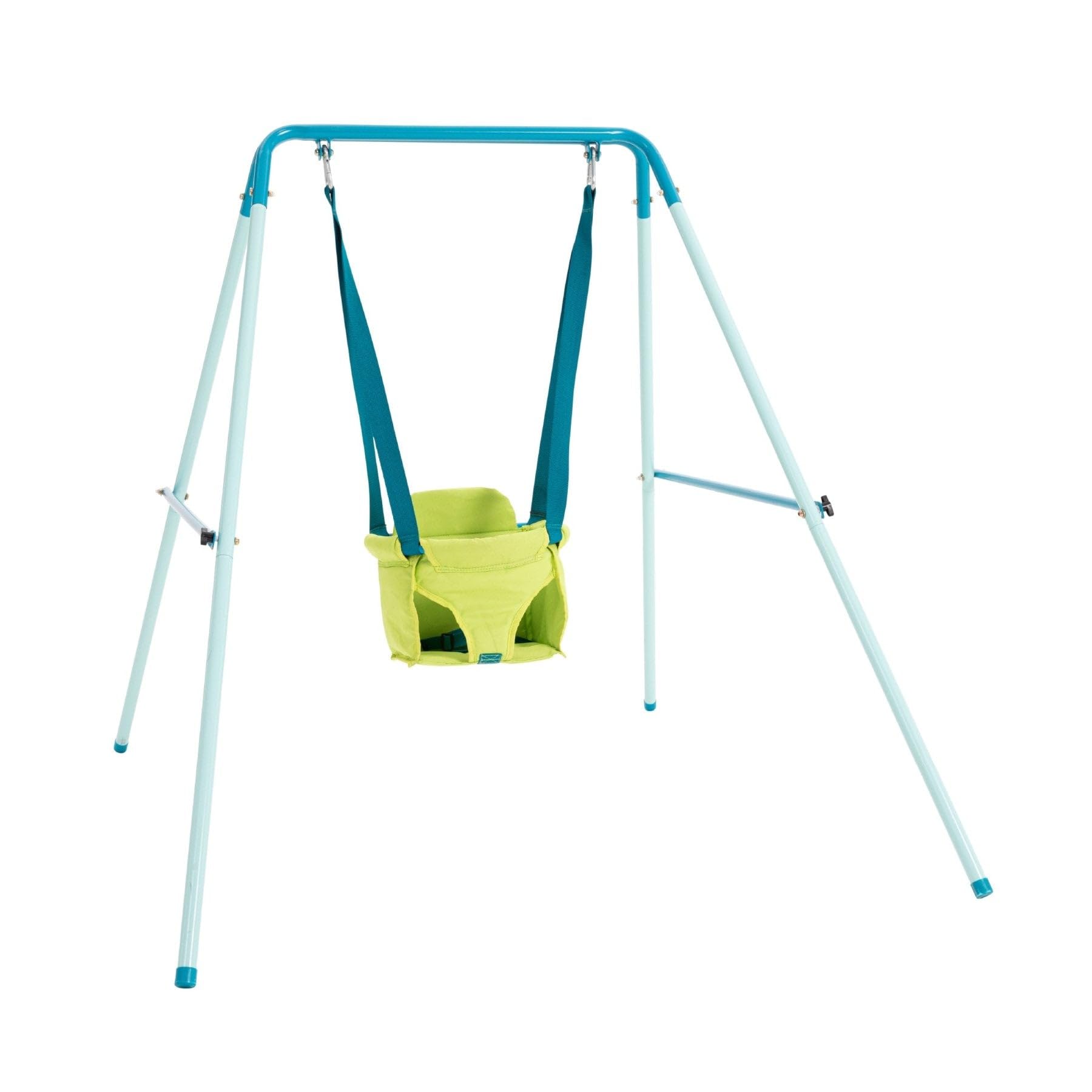 Portique métal Fauteuil bébé Pliant h129 cm, Bleu