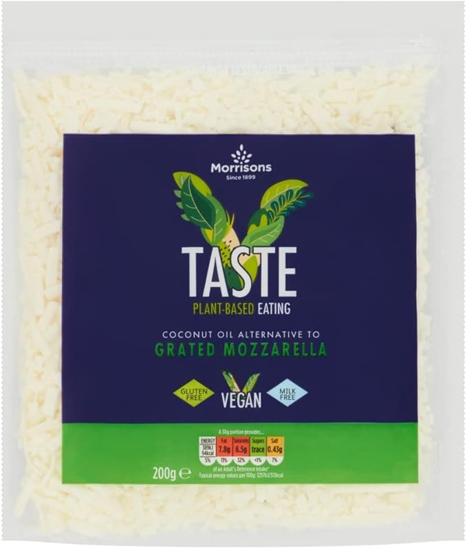 Morrisons Free From Grated Mozzarella Style 200g Amazon.co.uk Grocery