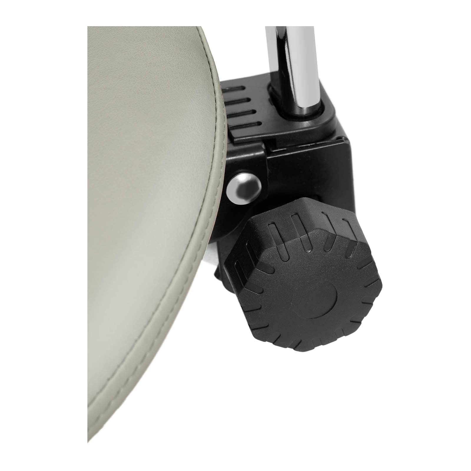 Physa Siège Selle De Cheval Gris, Argenté Dossier Et Siège Réglables en Hauteur Chaise à roulettes pour Salon, Spa, Massage Tabouret de Travail