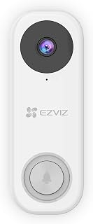 EZVIZ Video Doorbell Camera, 2.4Ghz/5Ghz Wi-Fi 1080P Wired Security Camera with AI-Human Detection, 2-Way Audio, Existing Wiring Required | DB1C