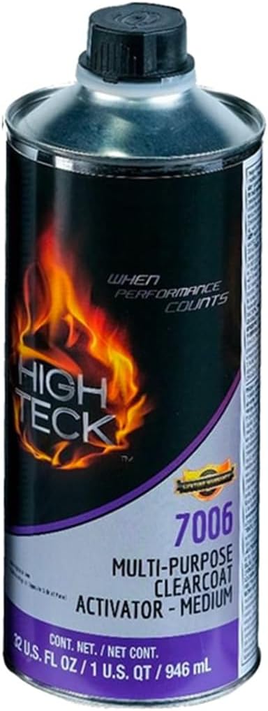High Teck Products 7006-4 Multi-Purpose Clearcoat Medium Activator, 1 qt, Liquid, Use with: 7000-1 Multi-Purpose Clear