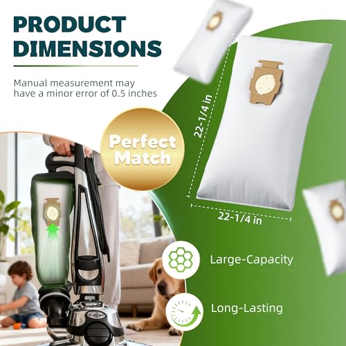 Image of 12 Pack Vacuum Bags [Model 204814] Compatible with Kirby Sentria /Avalir /Ultimate G Series | Replaces F-Style & Twist-Style 204811 205811 204808 | Replacement Parts by Improvedhand