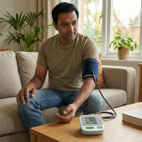 Image of Arkray Trustcheck NEW Digital Upper Arm BP Monitor Meter 3.0 Free: 4 AAA Battery | 3 Year Warranty | Fully Automatic & Accurate | C-Type USB Port | WHO Indicator, Grey