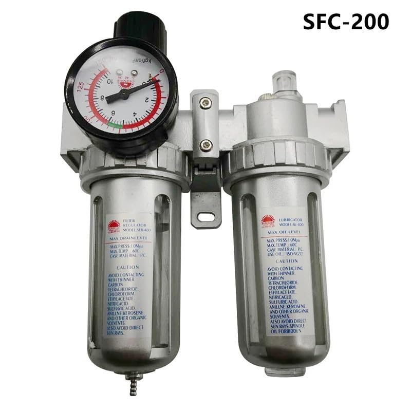 Filtre régulateur pneumatique, Filtre à air, régulateur, séparateur d'huile et d'eau SFC-200, SFC-300, SFC-400 (1/4 3/8 1/2 pouce)(Sfc-200 No Joint)