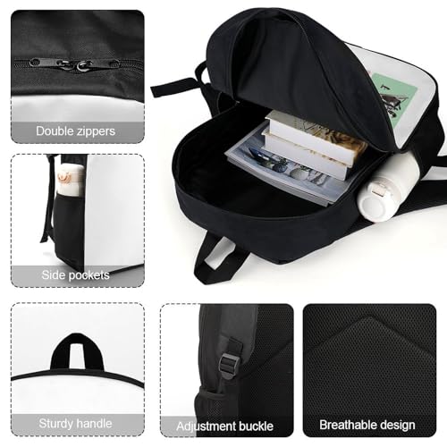 Tralalero-Tralala Italian-Brainrot Merch 17 Inch Shoulder Backpack Italian-Brainrot Meme Water Resistant Lightweight Daypack4