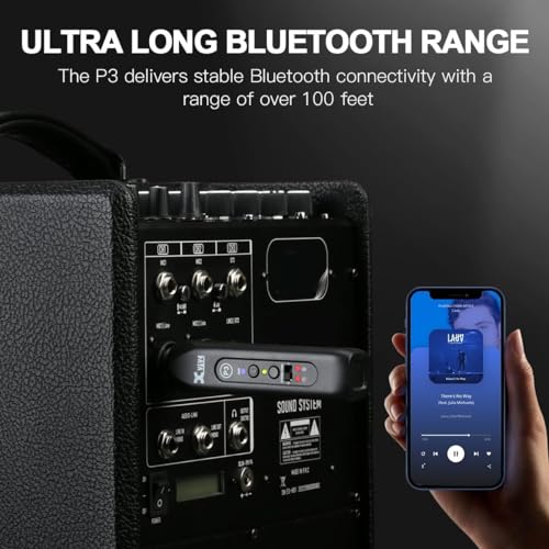 Xvive P3 Bluetooth XLR Receiver for Audio Mixer, Active PA, DJ Systems