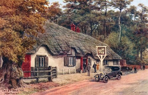 Tableau de décoration murale Cat and Fiddle Inn pour sublimer un grand mur vide