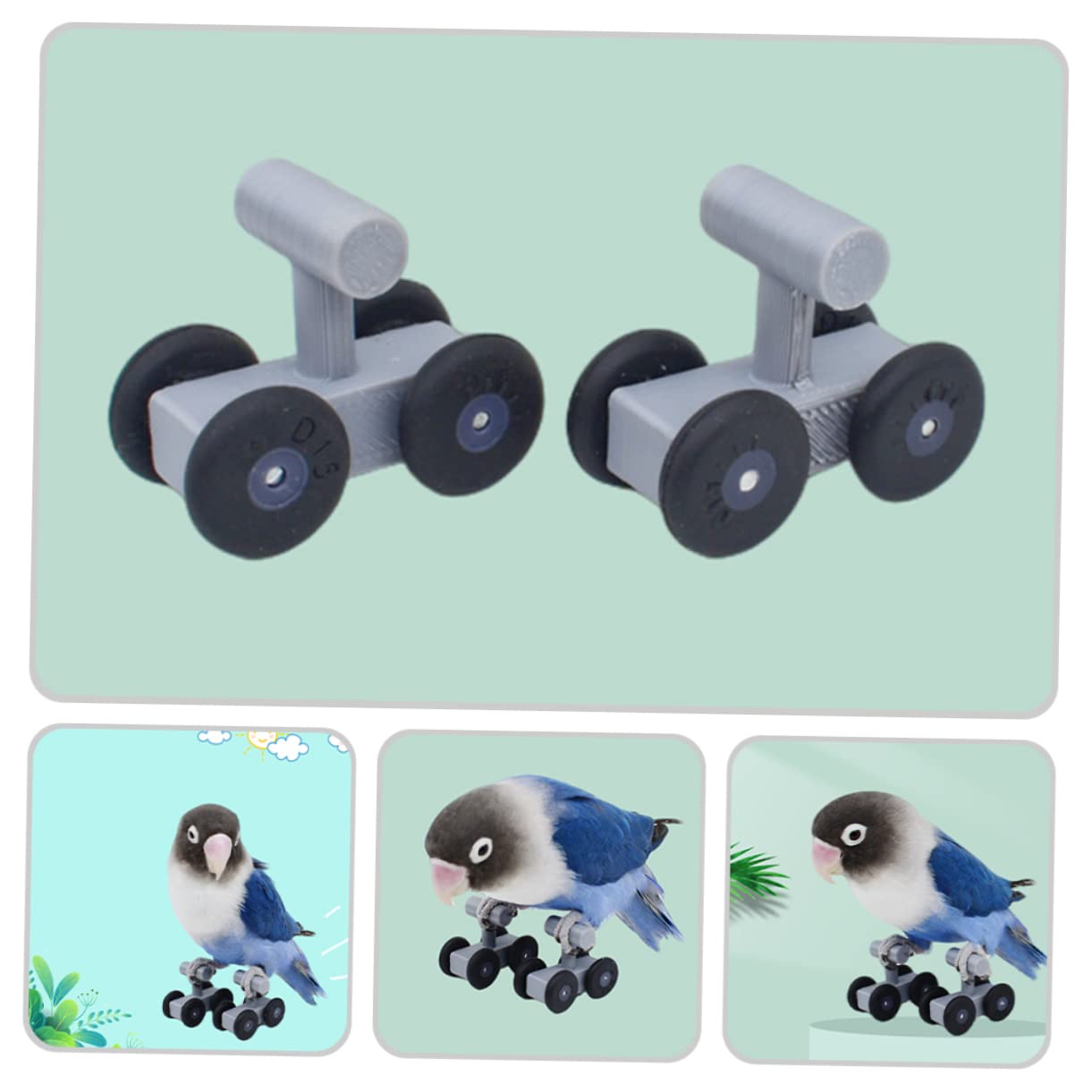5pares Parrot Skating Toy para Entrenamiento De Aves Juguete Interactivo De Patinaje para Periquitos y Cacatúas Material Seguro y Duradero para Diversión y Estimulación Mental