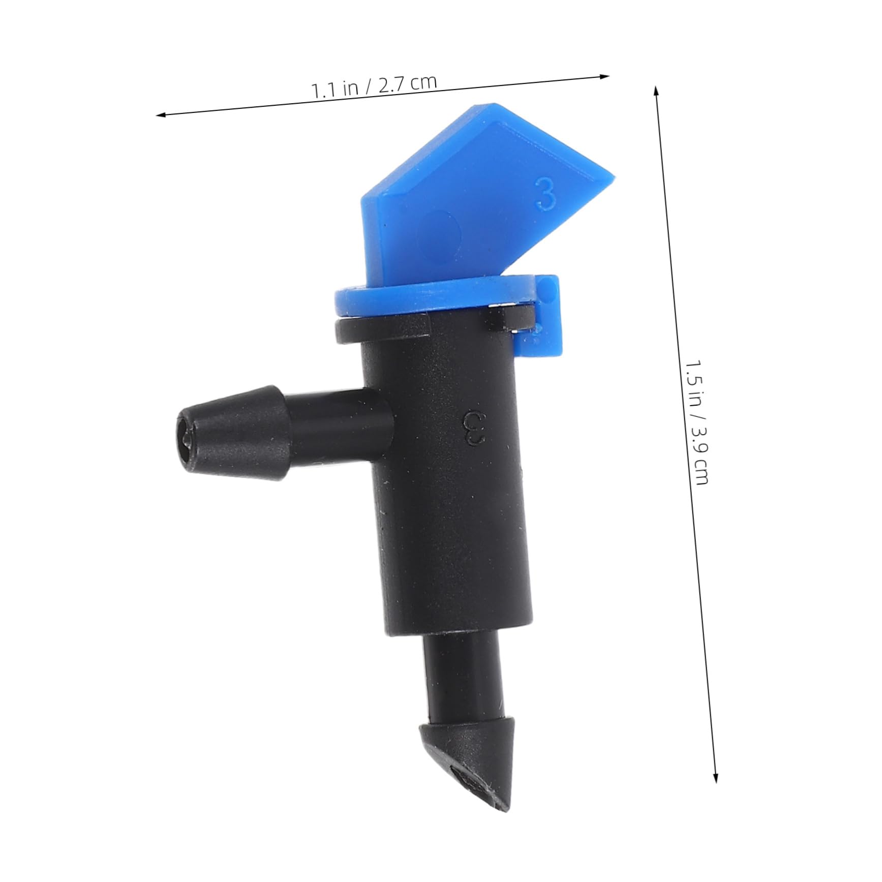 BESTonZON 50Pcs Drip Irrigation System Parts Durable Water Emitters for Efficient Plant Care User Friendly Design for Gardens Lawns and Balconies Compact and Portable Irrigation Device