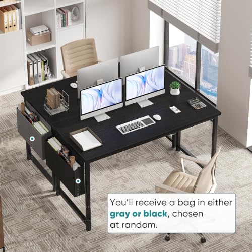 Image of OLIXIS Computer Desk, 55 Inch Gaming Desks for Home Office Small Spaces