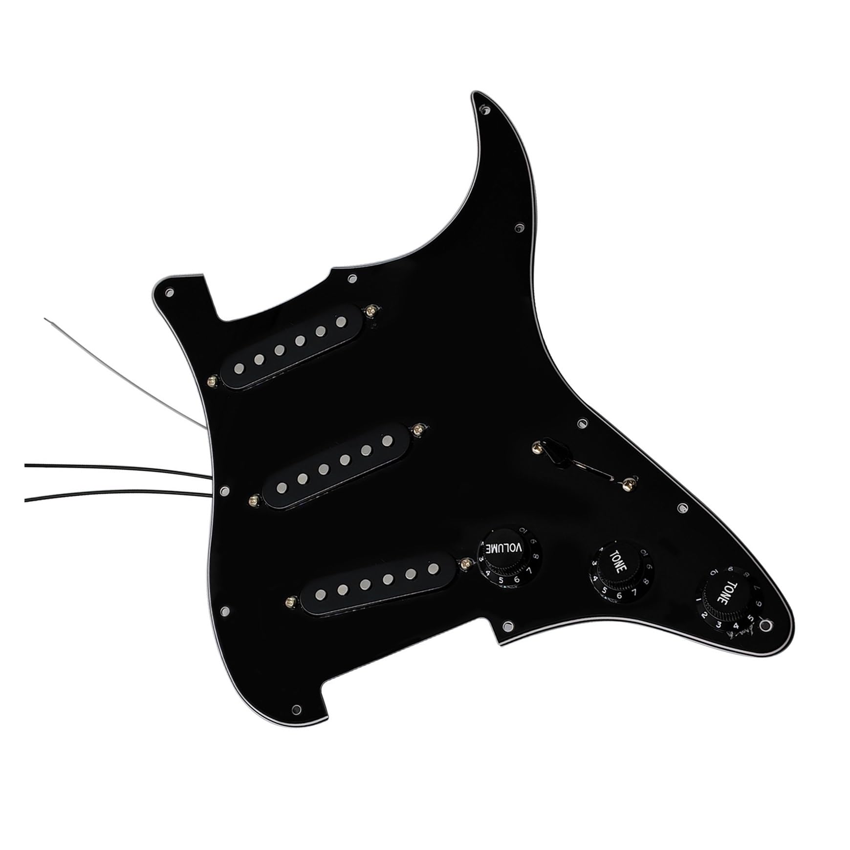 Zestaw Do Gitary Elektrycznej I Akcesoria Do Instrumentów Przetworników SSS Pickguard 5 Biegowy Pickguard Do Gitary Elektrycznej(Bk White)