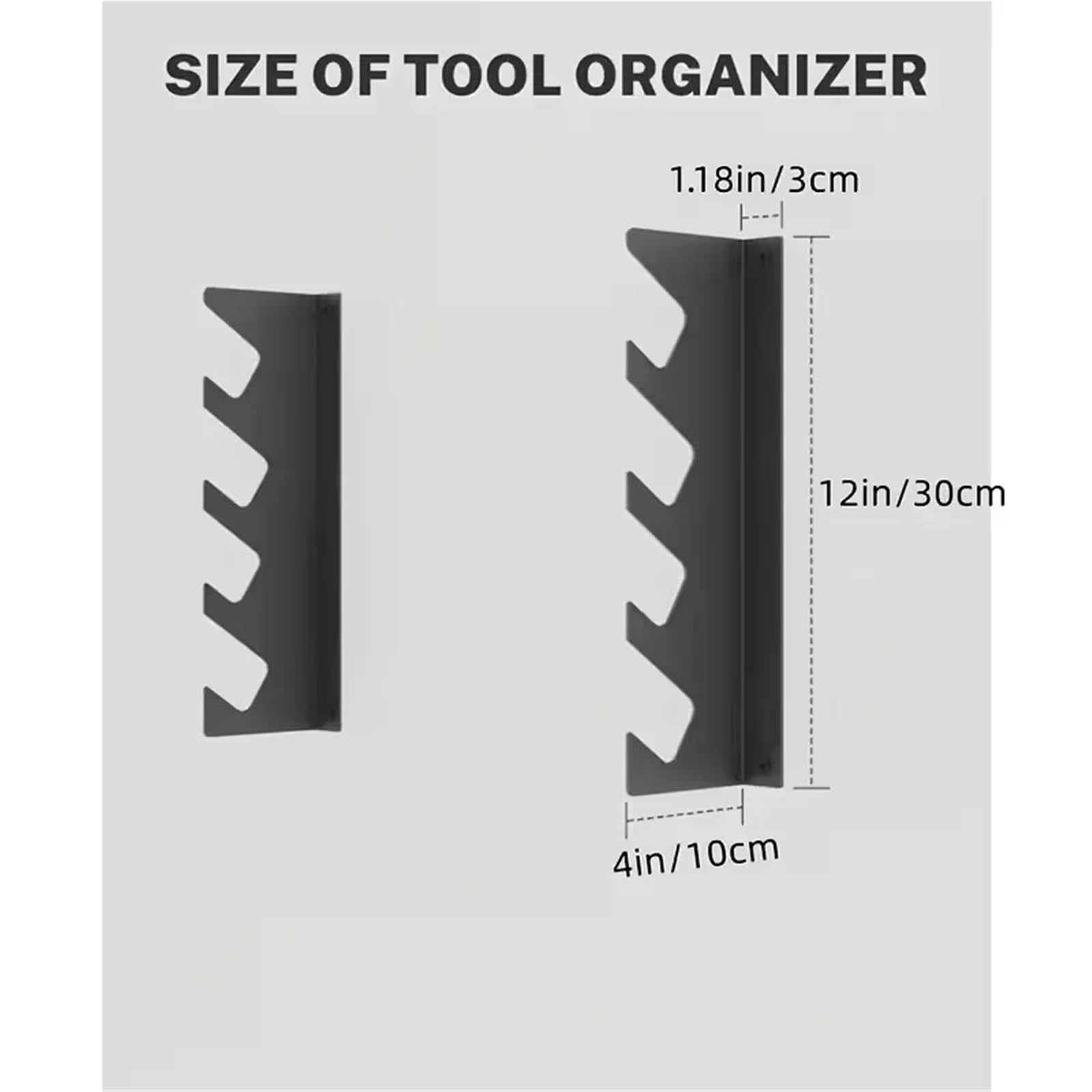 Soporte Para Herramientas Garage Tool Organizer Wall Mount 4 Floors