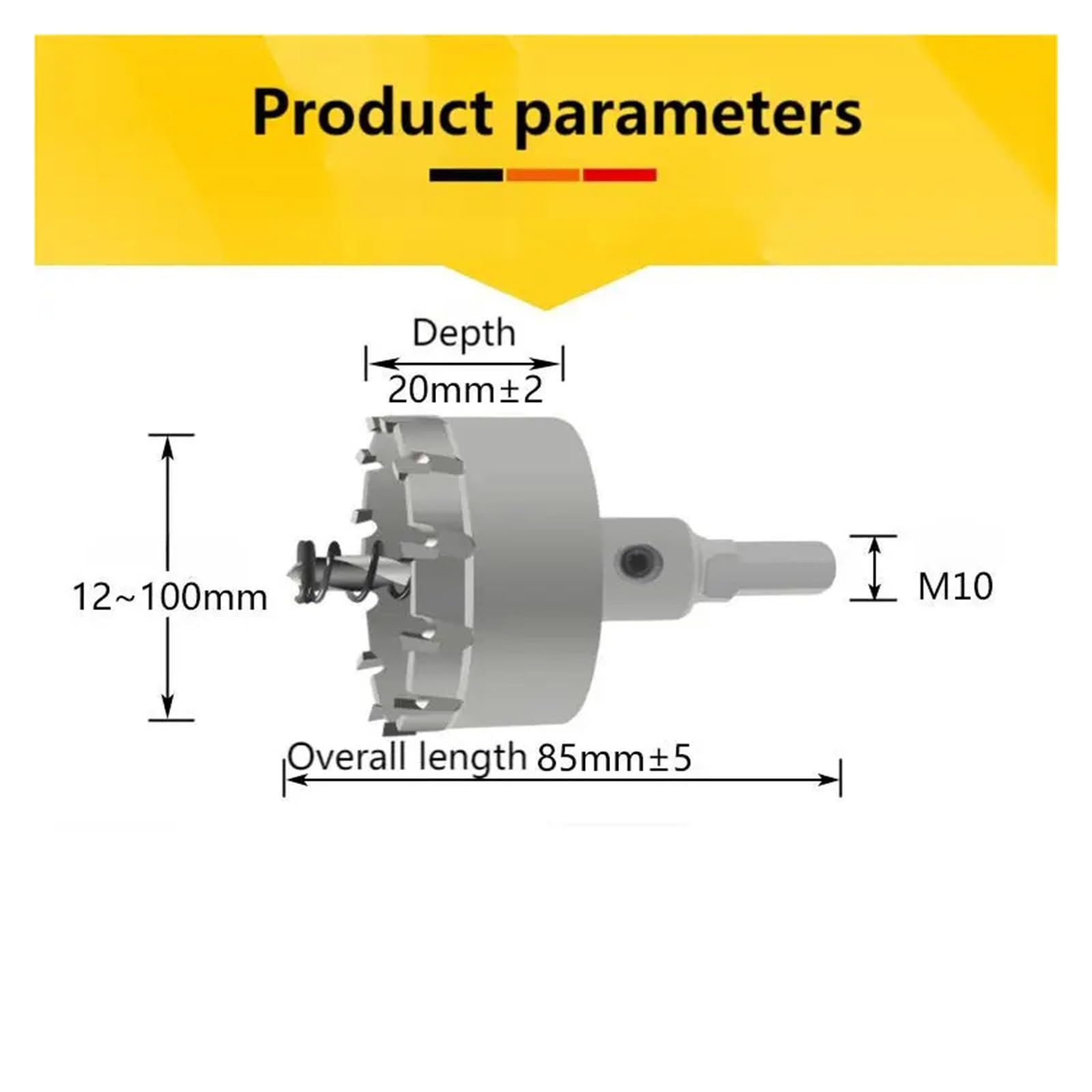 16-35 Mm 6 Pezzi TCT A Tazza Set Di Seghe A Tazza In Lega Punta In Carburo For Acciaio Inossidabile Piastra Di Ferro Set Di Punte For Trapano In Metallo Con Scatola