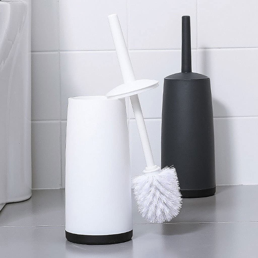 Escobilla Baño/Escobilla y Portaescobillas de Baño Escobilla de baño cerrada Soporte de mango largo Escobilla de baño Diseño simple Escobilla de baño Limpieza de baño Juego de escobilla de baño Escobi