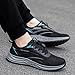 Couple Men's Spring and Summer New Non Slip Walking Fashion Light Shoes Middle and Elderly Shoes Shoes Rack for Men Sneaker (Black, 9)