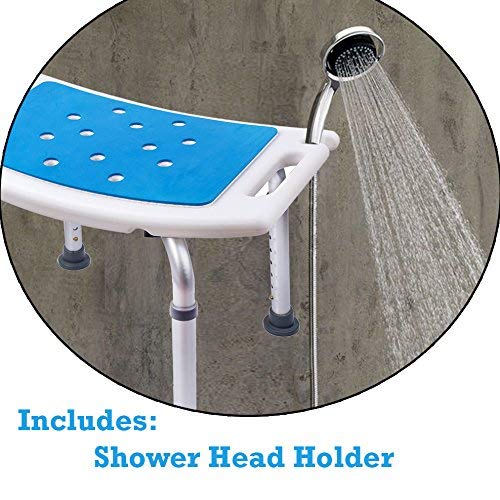 Buy Medokare Shower Chair with Back Padded Shower Seat for Seniors
