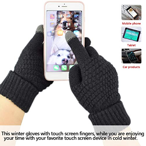 Tuopua wintermuts handschoenen dames warme beanie winter muts gebreide muts sjaal gebreide handschoenen verdikte sokken pluche oorbeschermers combi set geschenk voor outdoor sport warmte - Image 5