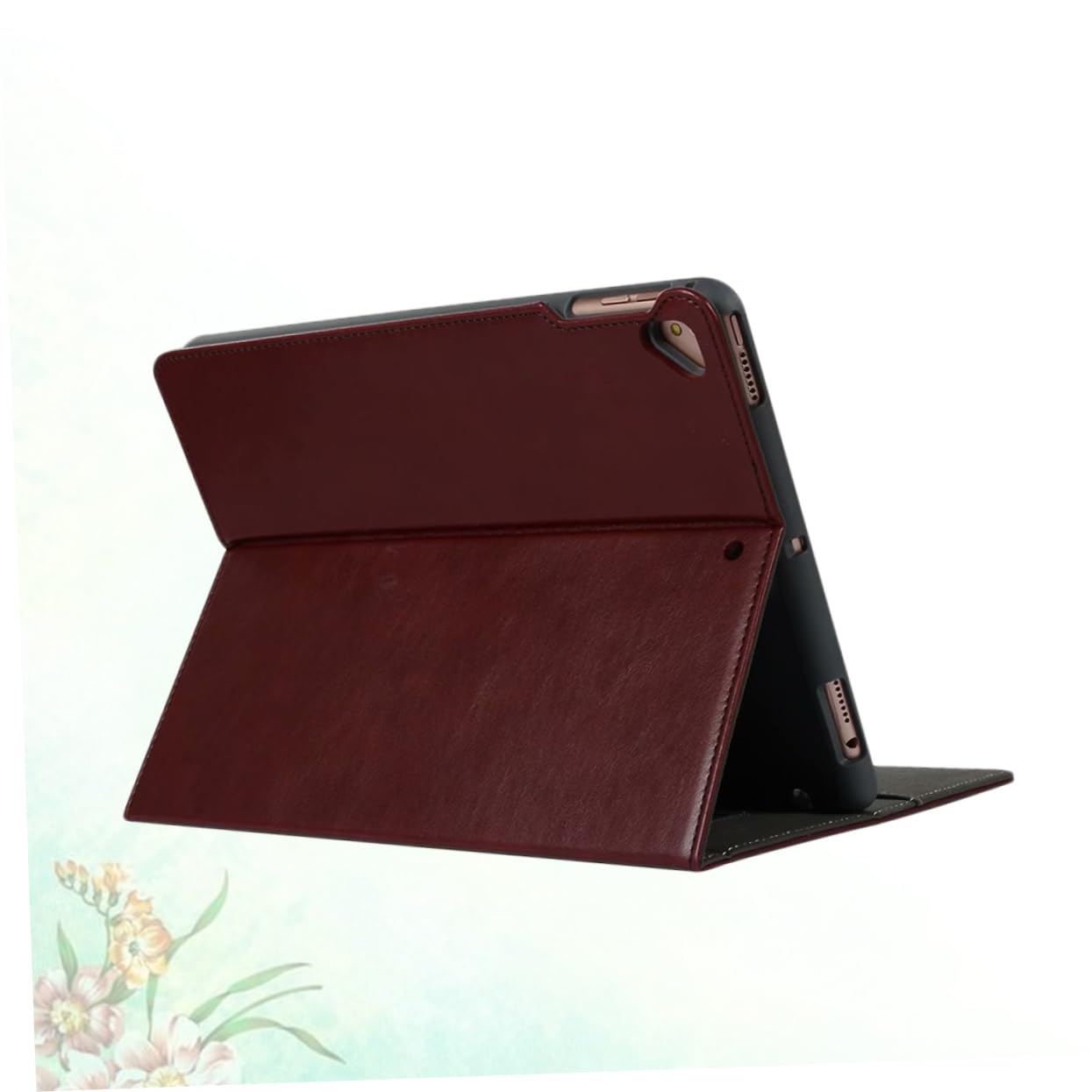 DOITOOL Custodia in Pu per Tablet Rosso Scuro con Protezione Antigraffio e Fori Precisi