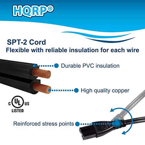 Cable de alimentación HQRP con adaptador Euro para Bose miniatura 5