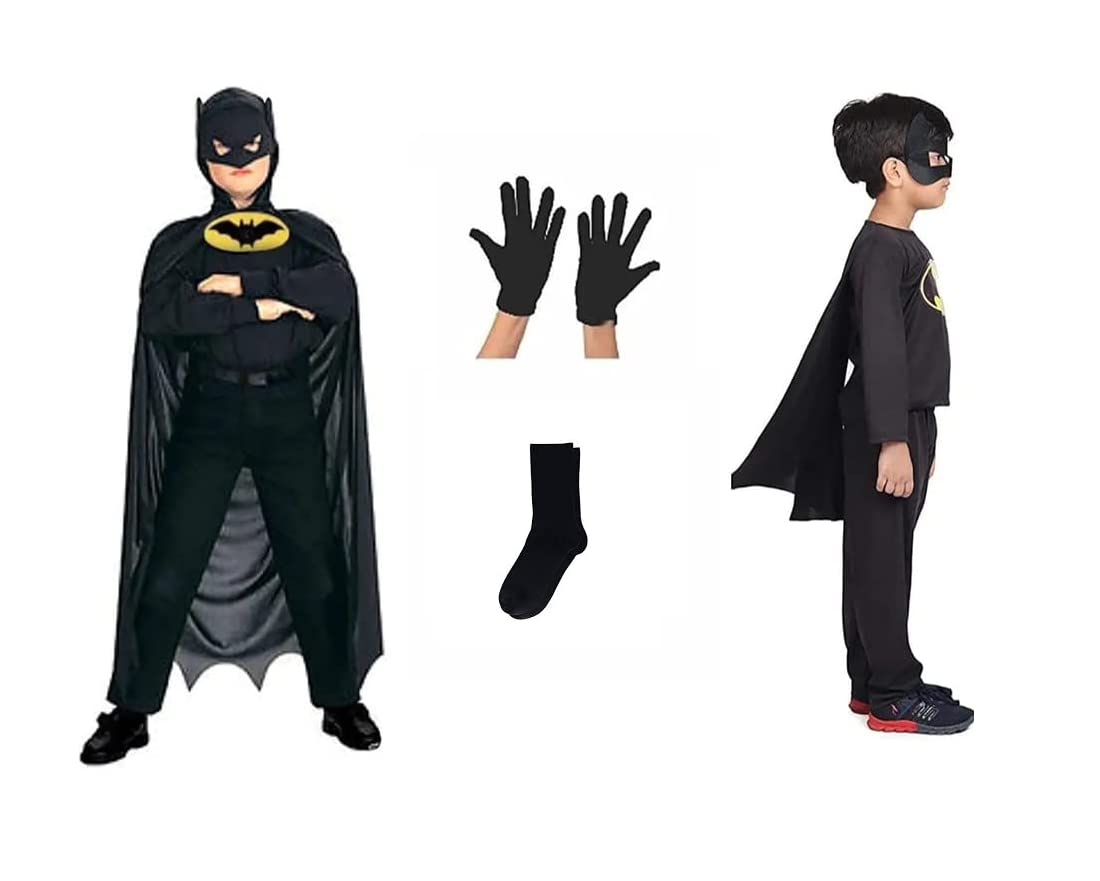 SVNFOXX Superhero Dress for Kids | BDay Party Bat-Man Dress for Kids | Halloween Costume for Kids | Halloween Costume for Boys and Girls (4-6 Years, Batboy MSG) (B0BJZLRYL3) Amazon Price History, Amazon Price Tracker