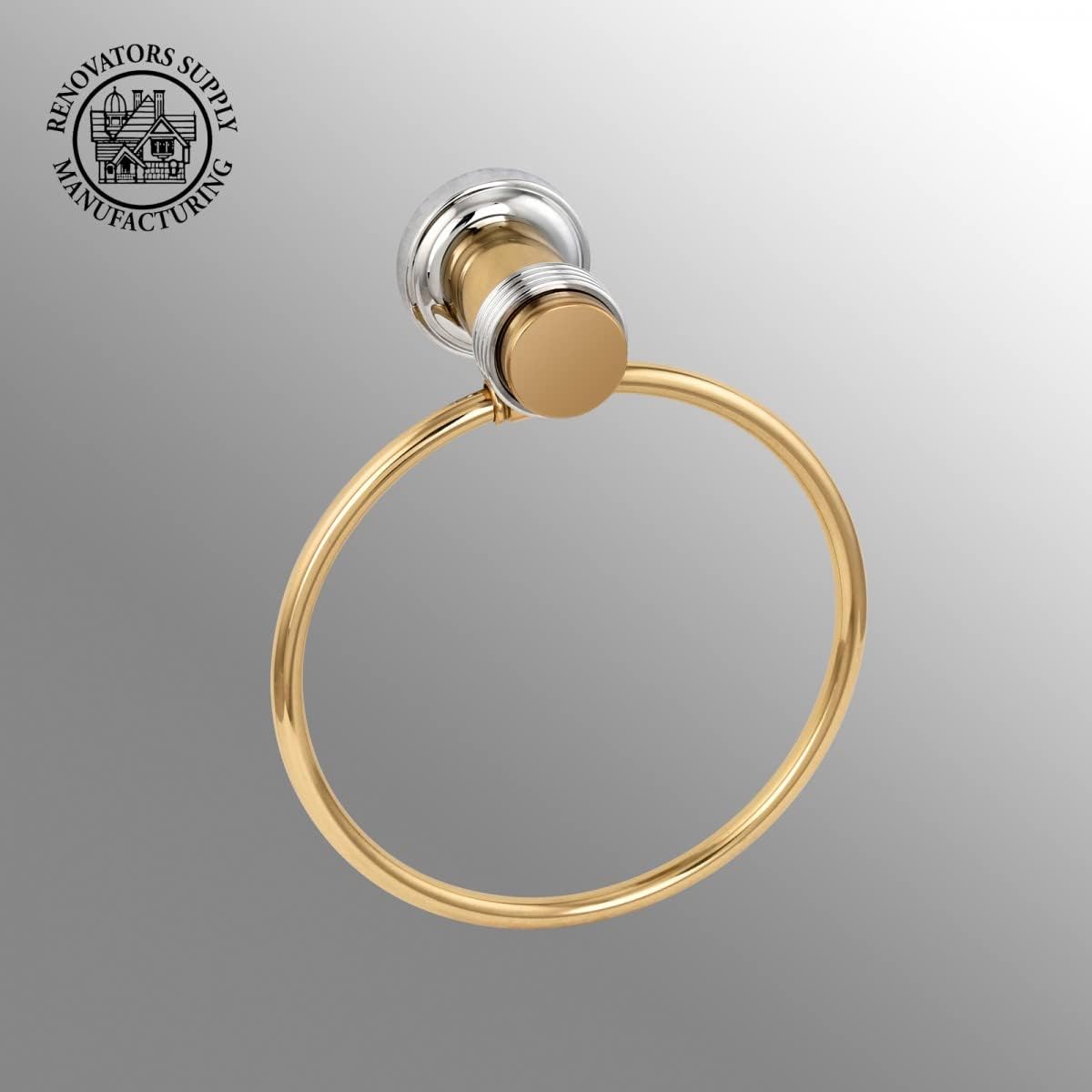 Victorian Solid Brass Towel Ring for Bathroom 6 3/4 Inch
