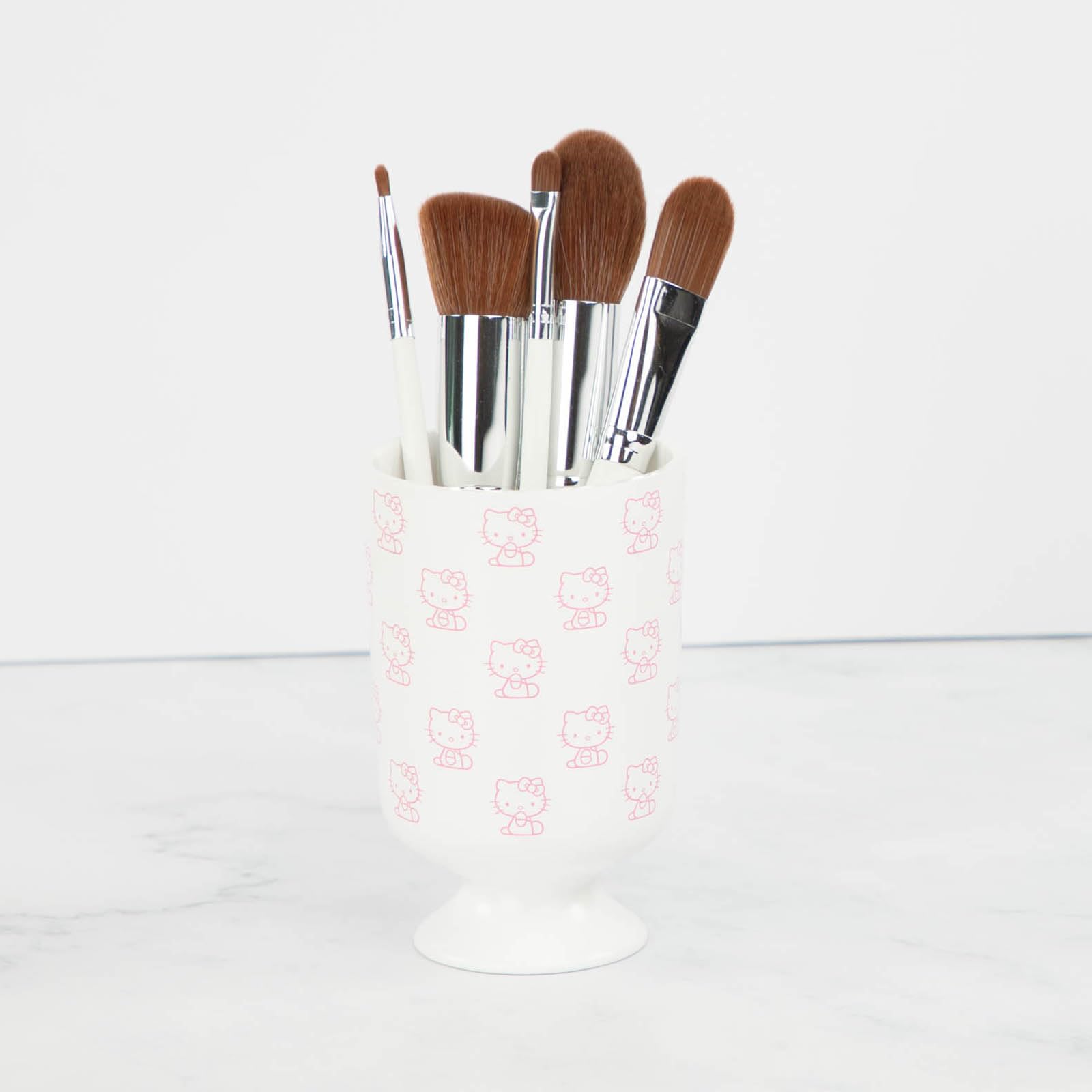 Lot de 4 Accessoires de Salle de Bain en Verre avec Distributeur de