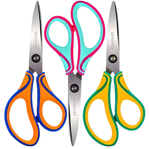 6.5-Inch Kids Scissors for Ages 8-12,pointed tip child scissors, ...