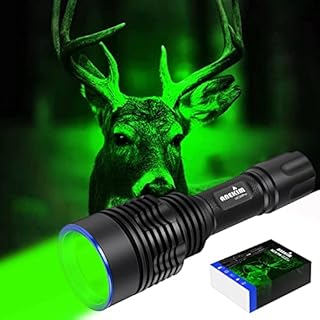 ANEKIM UC20Pro Green Hunting Light Kit, 1783m Spotlight 2200 High Lumen Predator Light for Tactical Flashlight for Hog Coyote and Varmint Night Hunting