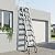 Generic Retractable Loft Foldable Ladder with 2 Handrails and Pull-Down System Anti-Slip Retractable Folding Stair Load Capacity 660Lbs for Indoor Garage Basement Storehouse