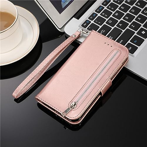 Housse de luxe en cuir avec fermeture éclair pour Samsung Galaxy J3 A5 A6 A7 A8