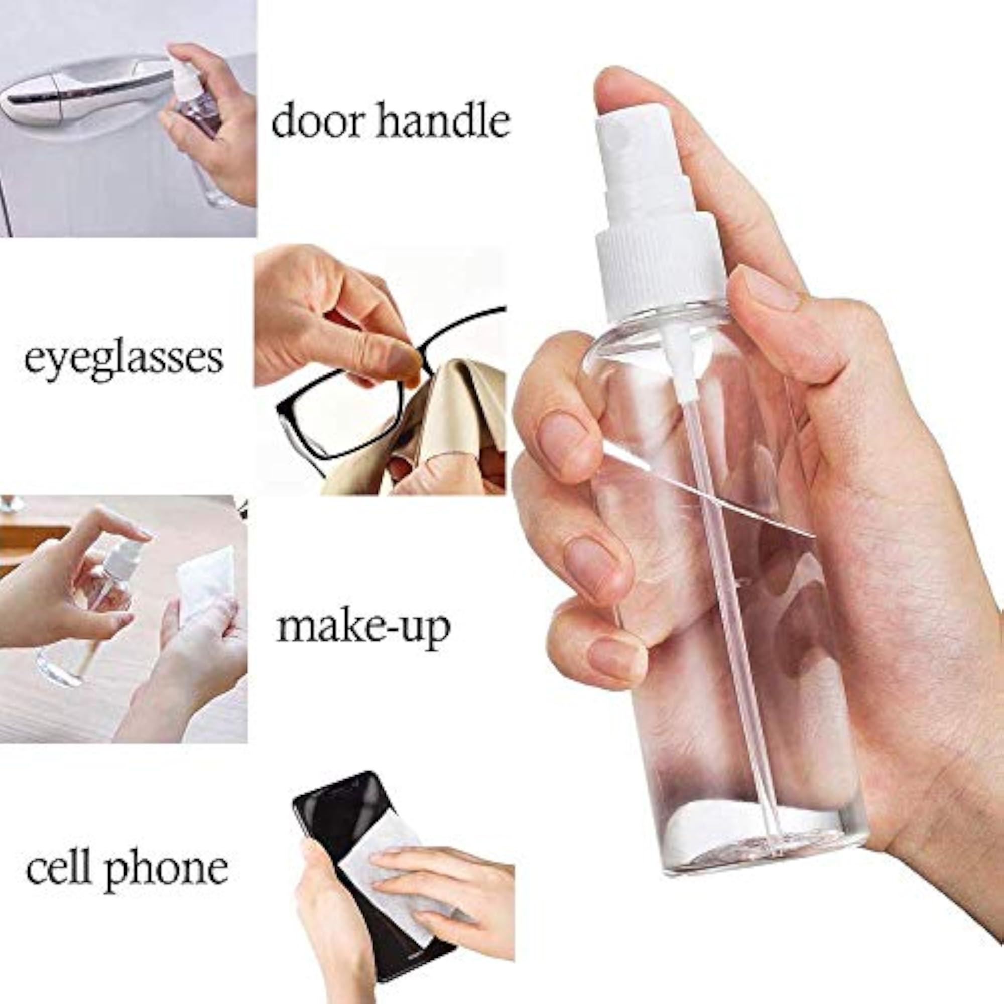 Ivaan - Travel Small Spray Bottles 4 Pack, 50ml