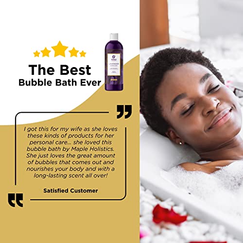 Premium Lavender Bubble Bath Soak - Aromatherapy Bubble Bath Soap And Luxury Lavender Bath Oil For Dry Skin - Moisturizing And Relaxing Bubble Bath For Adults With Aromatherapy Oils For Self Care #TOP5