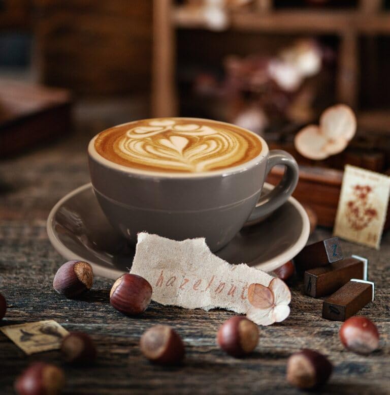 Image of Ojasva Flavoured Instant Coffee | Continental Speciale Arabica Blend | 100% Pure Instant Coffee | Smooth, Nutty & Aromatic (50g, Hazelnut)