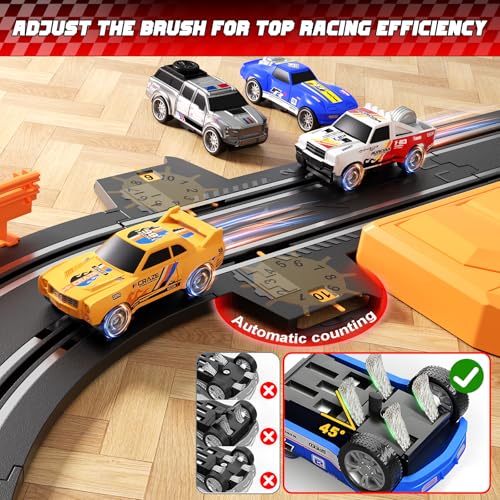 image for SUFICY Slot Car Race Track Set for Kids – 29ft Electric Race Car Tra