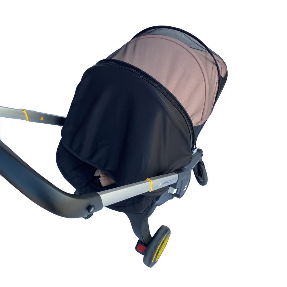 Mosquitera para cochecito de bebé, compatible con el cochecito Doona, mosquitera universal con parasol