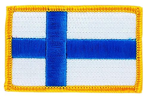 Gestickter Aufnäher, Flagge von Finnland, zum Aufbügeln, Rucksack