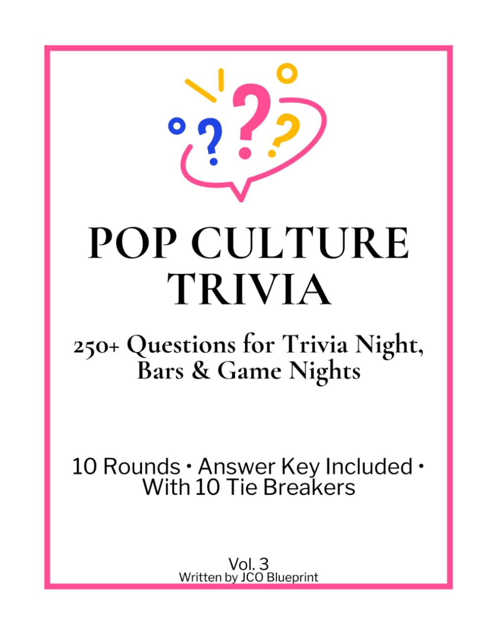 Pop Culture Trivia: 250+ Questions for Trivia Night, Bars & Game Nights