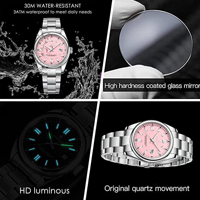 BENYAR AKNIGHT Mens Watch Wrist Watch for Men, Waterproof and Scratch Resistant, Quartz Movement, Analog Chronograph Business Watches with Calendar and Luminous Hand Watch... - Image 3