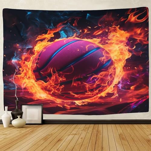 Effet tapisserie art mural basketball 3D grand format drap de plage durable - 2