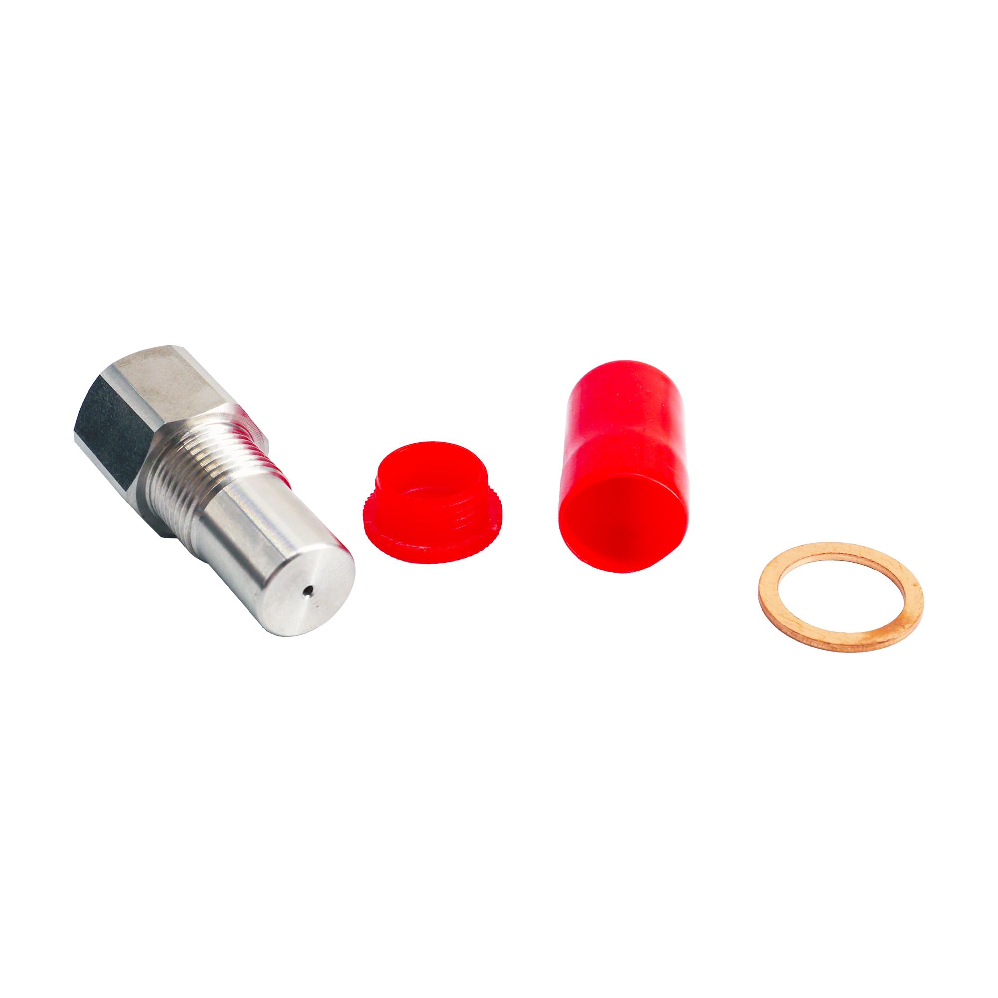 Simoni Racing EMU1 Emulatore Sonda Lambda - Sensore di Ossigeno - Estensione del sensore di Ossigeno, Adattatore in Acciaio Inossidabile M18x1,5 per Automobile