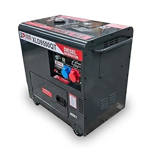Excel Power Electric Start 6.5KW Single/Three Phase Diesel Generator Covered by a 1 Year Warranty Outdoor Power Tools