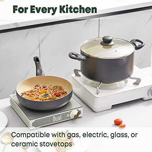 Ecowin Non Stick Cooking Sets, Granite Coating Nonstick Cookware Set, Kitcken Pots And Pans Pfoa Free, Oven Safe & Dishwasher Safe - 21 Pieces #TOP3