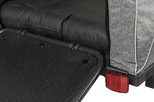 TRIXIE Hundeanhänger für das Fahrrad 41 x 54 x 62 cm bis zu 25 kg – gefederter Hundefahrradanhänger mit hohem Frontteil – mit extra großer Heckklappe, 12800