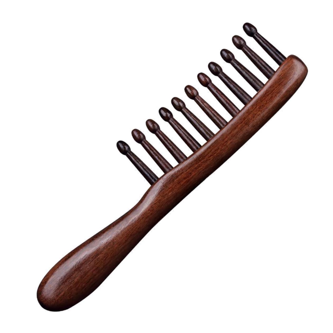 Baluue 3stücke Sandelholz Haarkamm Mit Breiten Zähnen Kopfhautmassage Kamm Für Lockiges Haar Sanftes Entwirren Für Haartypen Langlebig Und Stabil Für Haarpflege