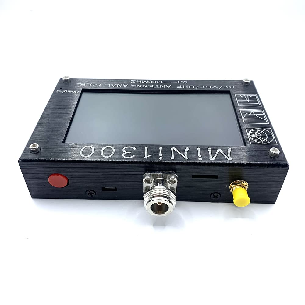 MINI 1300 0.1-1300MHz HF/VHF/UHF SWR enna Analizador medidor de frecuencia de barrido TFT LCD de 4.3 pulgadas