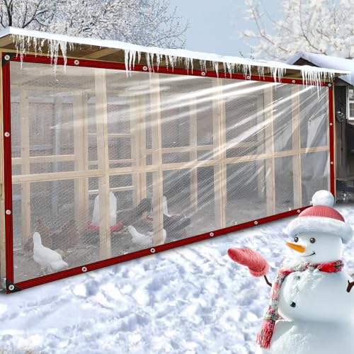 Transparente Plane - 2X3m Transparent Planen Wasserdicht mit ösen Plane Durchsichtig für GewäChshaus Gartenplane Abdeckplane Transparent für Regenschutz terrasse Balkon außenbereich carport