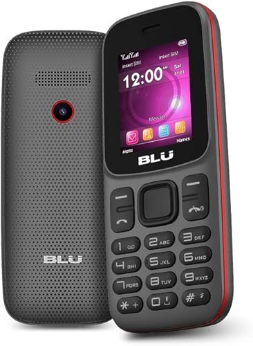 BLU Z5 Z210 1.8" 2G Teléfono Celular 32MB VGA GSM Desbloqueado Dual SIM (Gris)