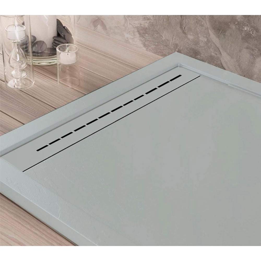 Maier Oasis Receveur de douche 90 x 90 cm en pierre Gris clair